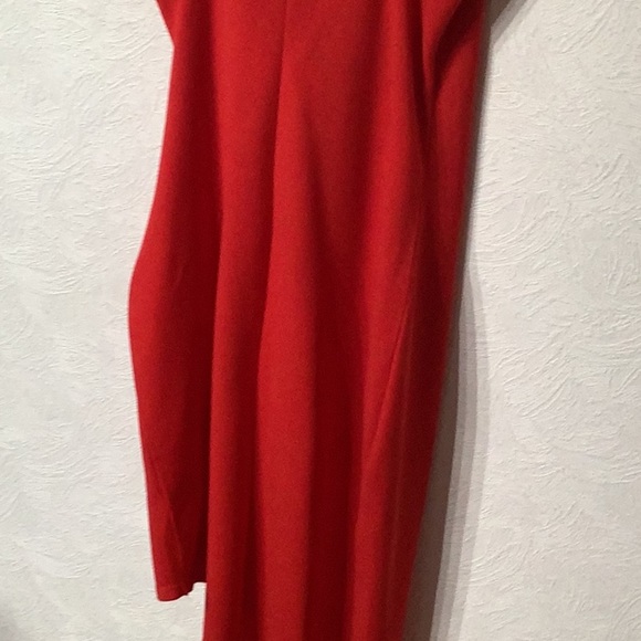 Planet Gold NWOT - Sz M - Red Asymmetrical elegant Wrap Dress - Picture 8 of 8